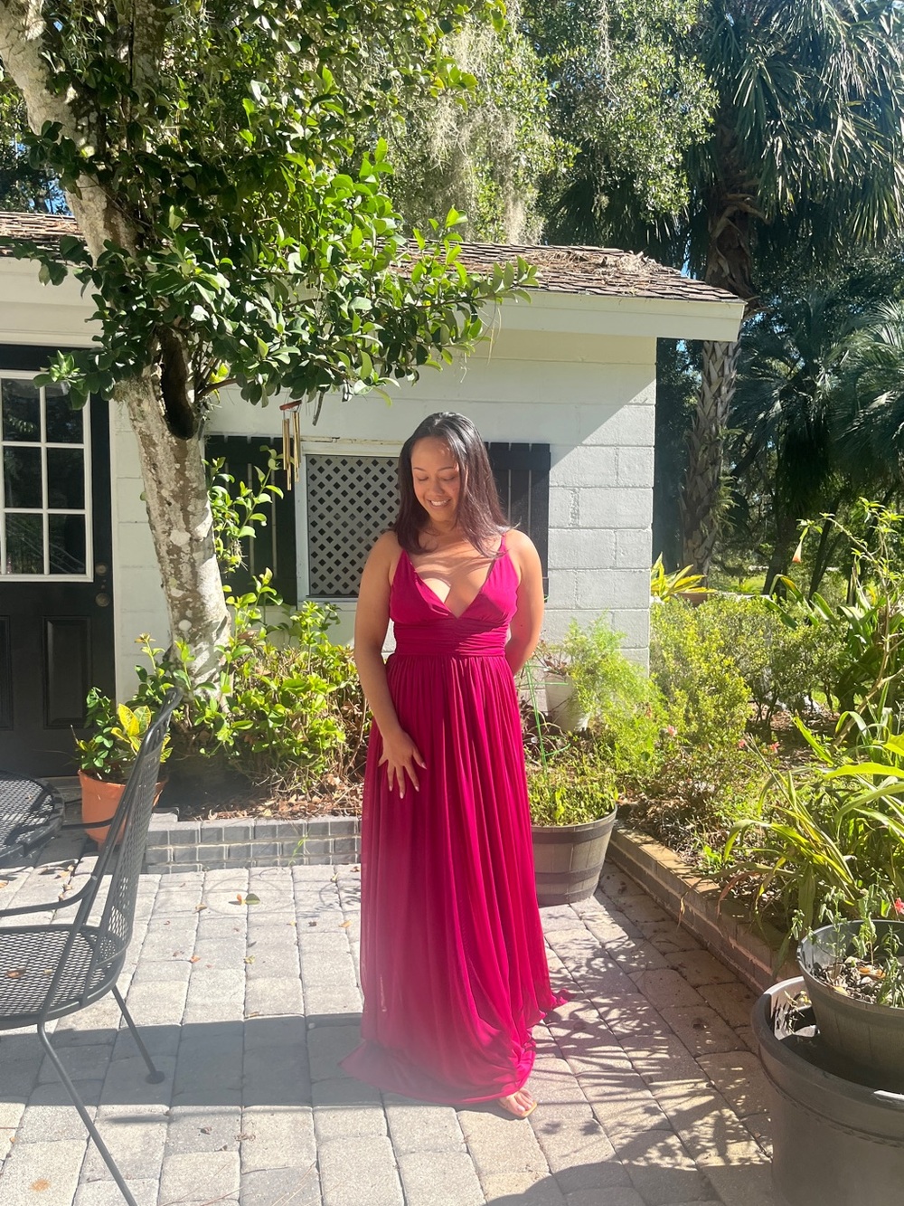 Flowy V-Neck Spaghetti Strap Dress